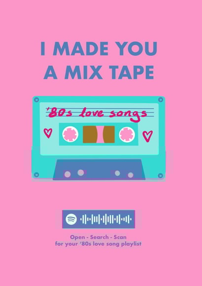 '80s love songs mix tape created by Get The Party Crafted