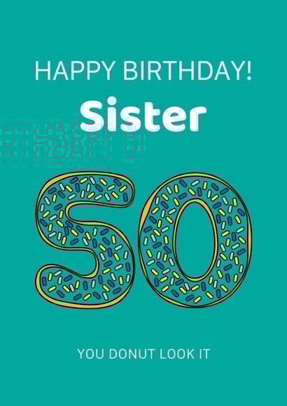 food donut Birthday Card 19514 created by Karen Illustrates