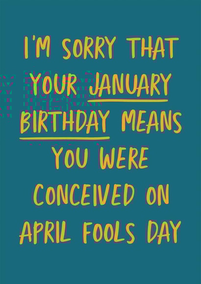 sorry january Birthday Card 20961 created by @tikkled.pink