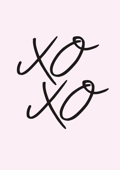 xo xoxo Valentines Day Card 46602 created by ER