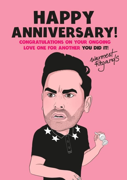 David rose schitt's creek Valentines Day Card 3363 created by Kasia Cards