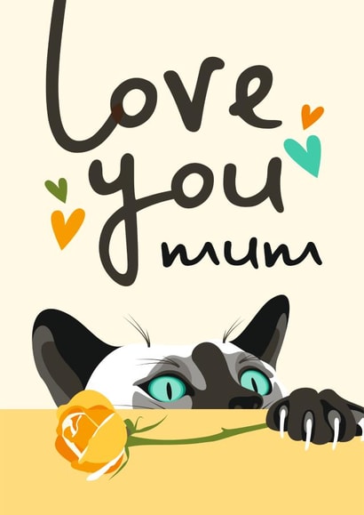 Mother's Day Card from the Cat created by Diva Doodle Designs