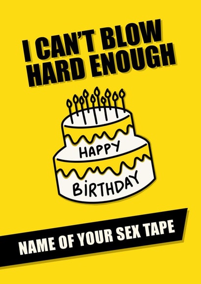 blow hard Birthday Card 21013 created by FROGGIE & ROSBIF