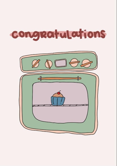 Cute pregnancy card - Bun in the oven created by The Lyon's Den Graphics