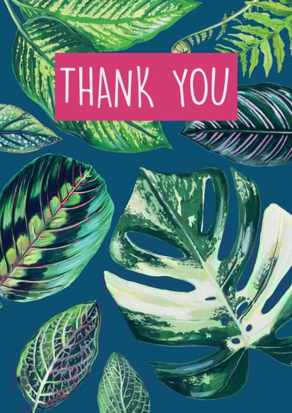 plants pretty Thank You Card 2346 created by Rocket68