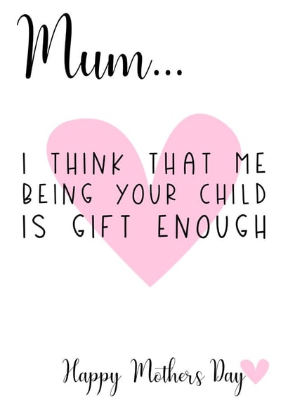 mum gift Mothers Day Card 12887 created by JJ & Roo