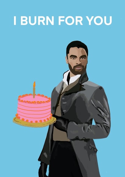 Duke of Hastings Rege Jean page Birthday Card 16952 created by Nicola Jo