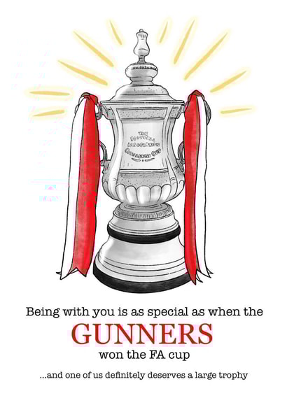 Gunners Football Valentines Day Card 38533 created by Pork Chop Designs