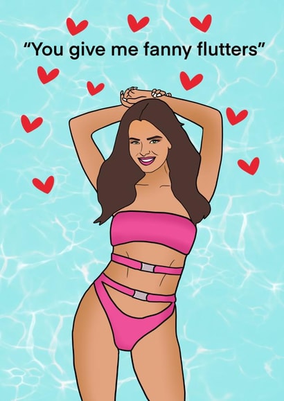 hearts love island Valentines Day Card 46671 created by ItsWeezyDrawin
