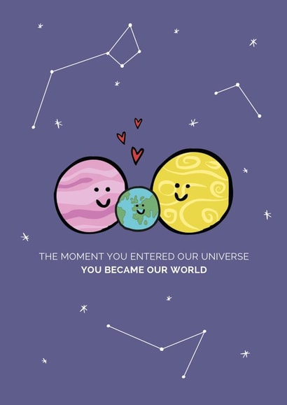 love space New Baby Card 18147 created by Holmes Design Co.