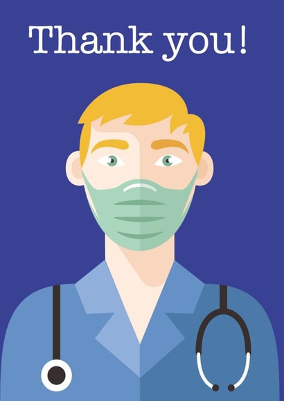 NHS Doctor Thank You Card 39603 created by David Cockburn Designs