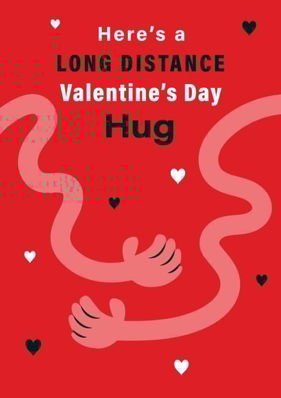 distance lockdown Valentines Day Card 19717 created by Dalia Clark Design