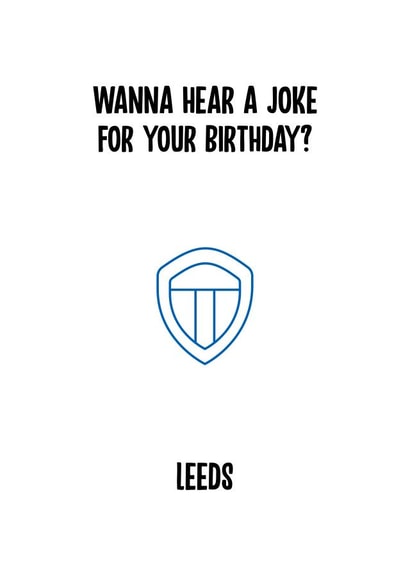 leeds football Birthday Card 11735 created by Rishi