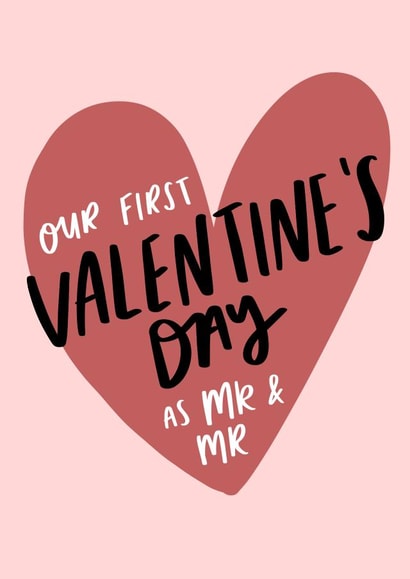 First Valentine's As Mr & Mr Card created by Studio Yelle