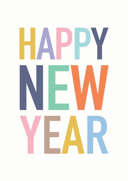 2021 rainbow New Year Card 10695 created by Studio 9