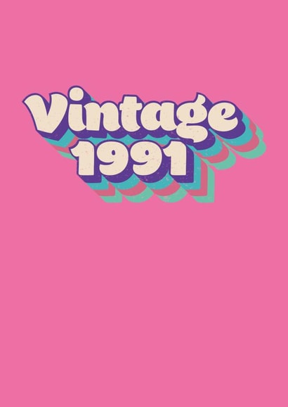 1991 91 baby Birthday Card 14343 created by Dottie Mottie