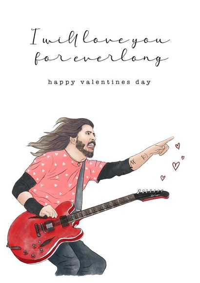 foo fighter Valentines Day Card 14646 created by Pork Chop Designs