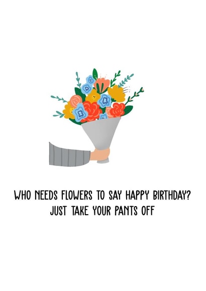 bouquet flowers Birthday Card 21099 created by Lana Walker