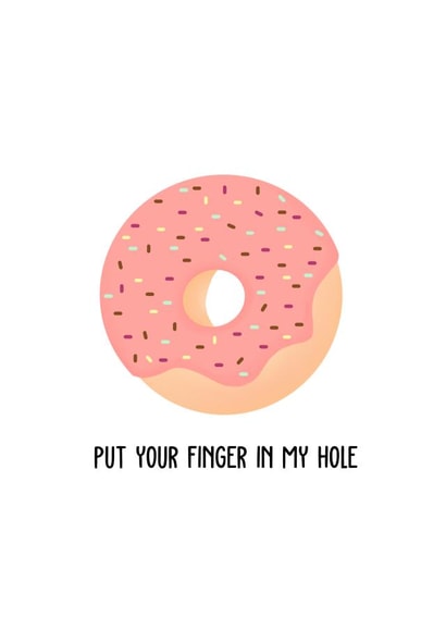donut Doughnut Valentines Day Card 46704 created by Lana Walker
