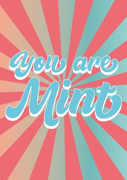 retro mint Valentines Day Card 21047 created by Ruth Cole