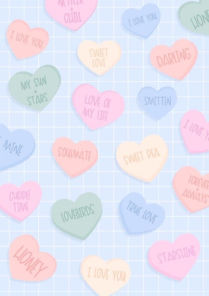 Valentine Candy Hearts created by Rebekah Klimuck
