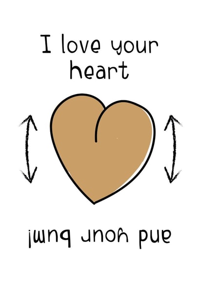 love heart Valentines Day Card 16068 created by Oh You Know Aaron