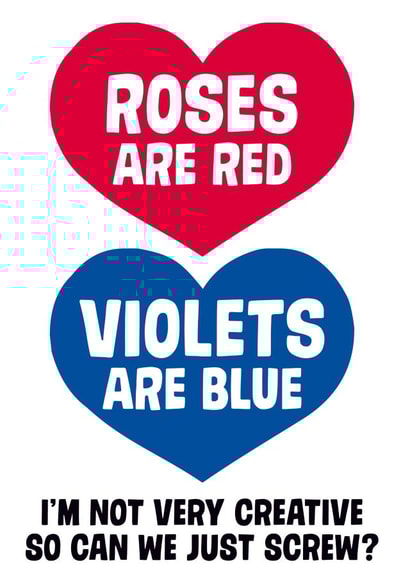 rose are red valentine Valentines Day Card 25808 created by Dean Morris Cards