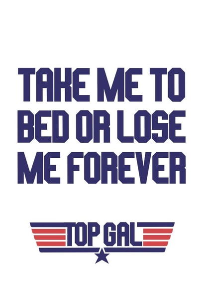 Top Gun Valentine's or Anniversary Card created by Pottsy Prints