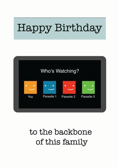 Netflix Birthday Card created by Blueberry Unicorns