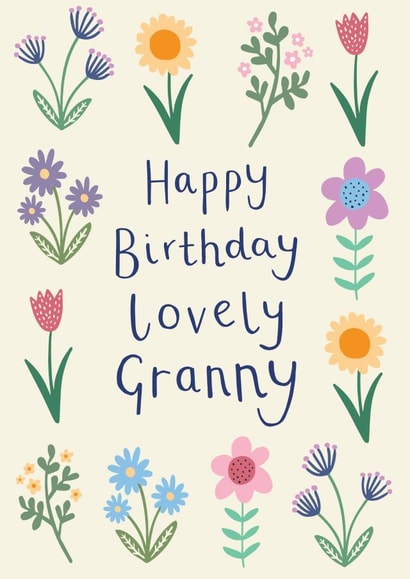 Floral Granny Birthday Card created by Sarah Catherine