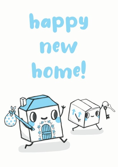 Cute New Home Card - Moving - Happy New Home created by Sarah-Anne Brown
