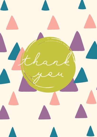 Geometric simple thank you card created by Swisa Creates