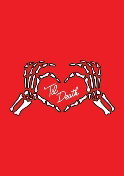 skeleton hands Anniversary Card 21142 created by Charlotte Banks