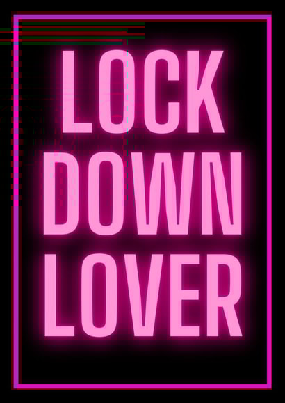 lock down Valentines Day Card 42471 created by Holland & Best