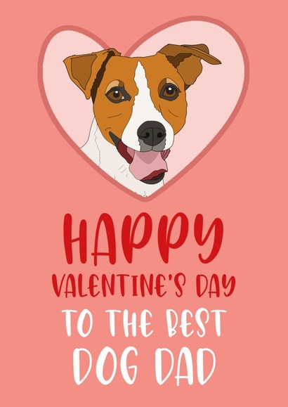 dog dad from the dog Valentines Day Card 6808 created by Dolli Does Design