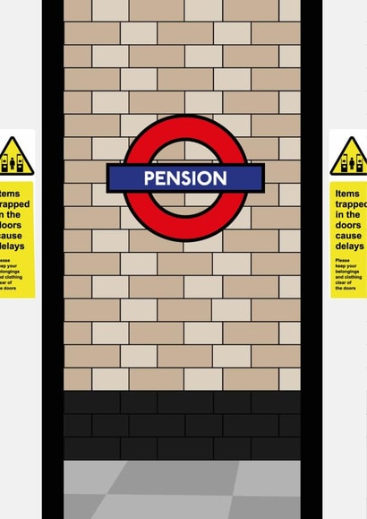 pension london Retirement Card 44376 created by TSR Designs