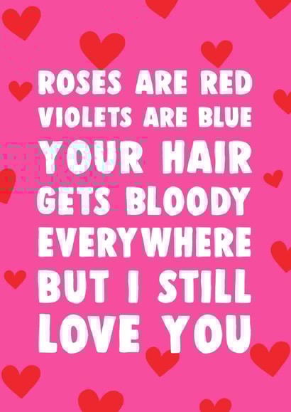 roses are red violets are blue Valentines Day Card 28966 created by Dolli Does Design
