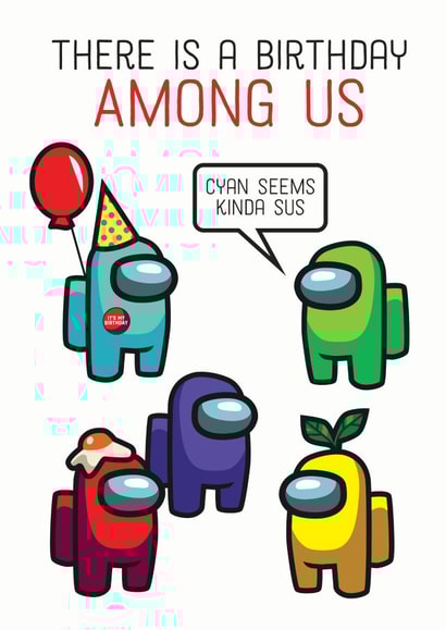 among us imposter Birthday Card 9391 created by Kyleigh Orlebar