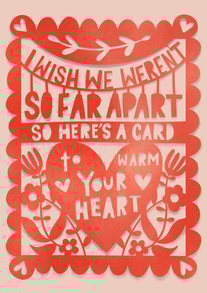 wish far apart Valentines Day Card 29439 created by EVELYNWHITEDESIGN