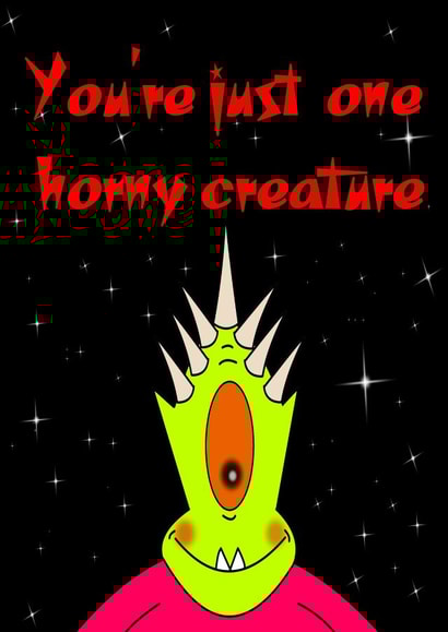 horny creature Card 46770 created by Alien Nation