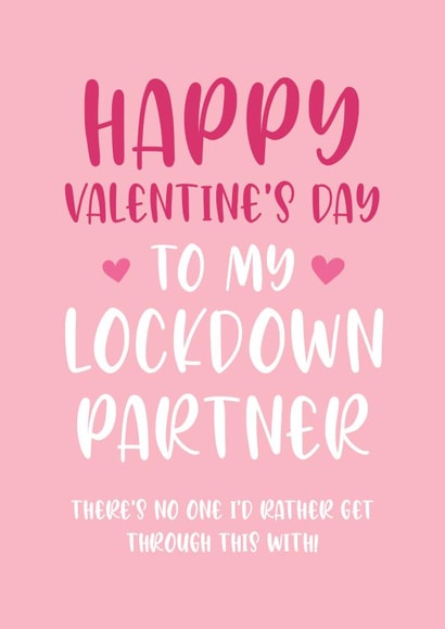lockdown partner Valentines Day Card 28967 created by Dolli Does Design