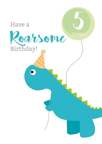 roar dinosaur Birthday Card 38168 created by Made by Mable