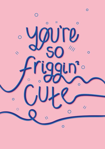 friggin cute Valentines Day Card 16230 created by Alice's Illustrations