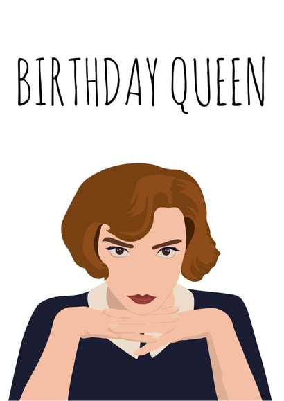 Queens Gambit Birthday Card created by Dylan Sian Design