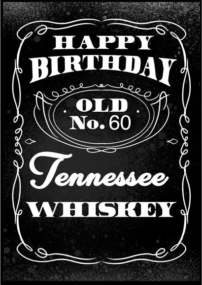 whisky alcohol Birthday Card 19416 created by Parker Art & Design
