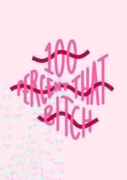 100% 100 Birthday Card 13174 created by Jodi Feddon