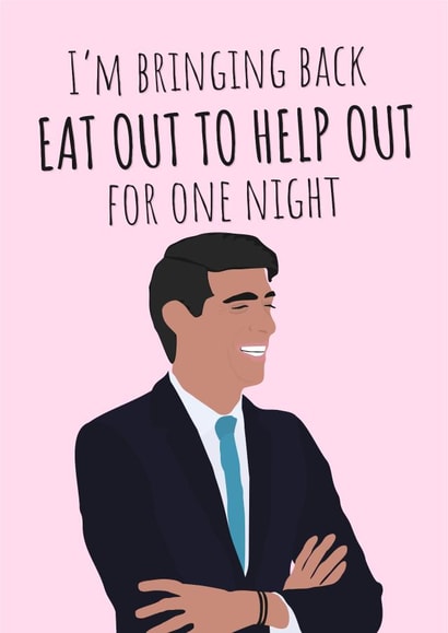 rishi sunak government Valentines Day Card 37444 created by PopDogShop