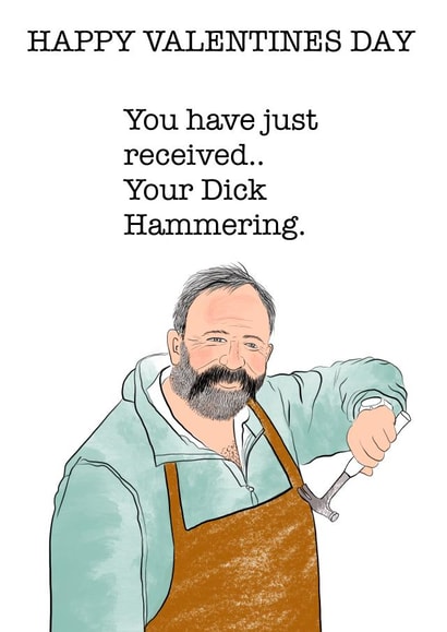 Escape to the chateau  Dick Valentines Day Card 42239 created by Fryer Tucks