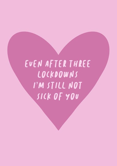 heart three Valentines Day Card 39036 created by the blue fox company.