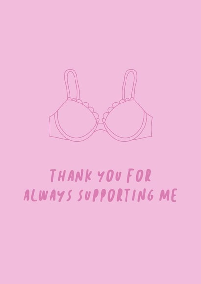 thanks bra Love & Friendship Card 14911 created by the blue fox company.